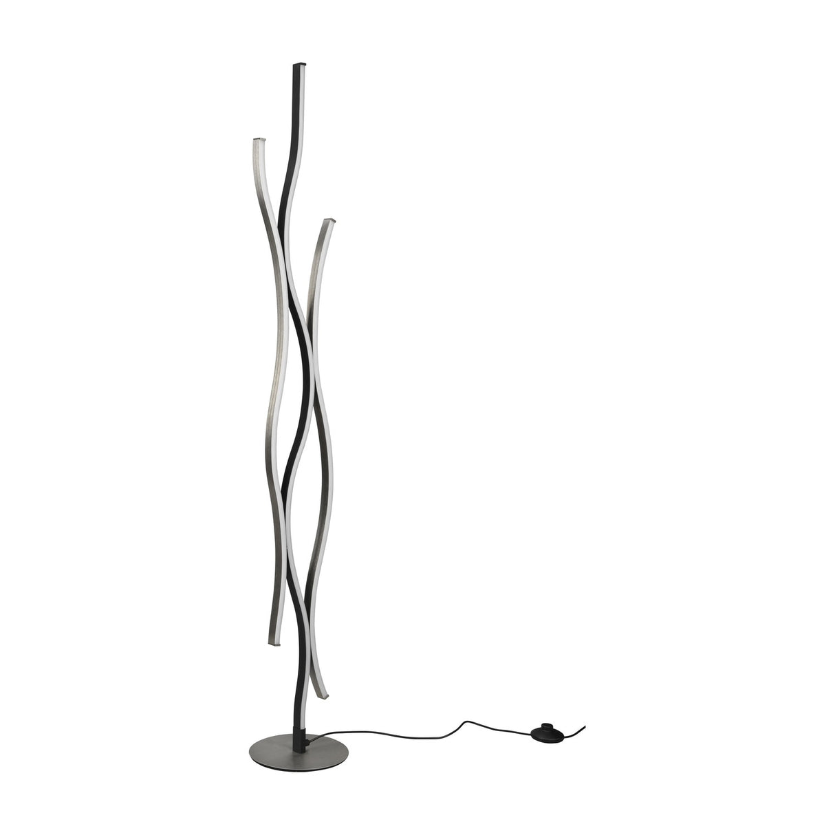 Blaze 3 Light LED Floor Lamp – Brushed Aluminium