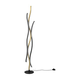 Blaze 3 Light LED Floor Lamp – Satin Brass
