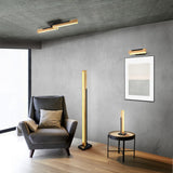 Kerala LED Wooden Floor Lamp – Matt Black