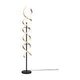 Sequence LED Floor Lamp – Satin Brass