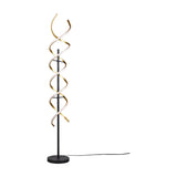 Sequence LED Floor Lamp – Satin Brass
