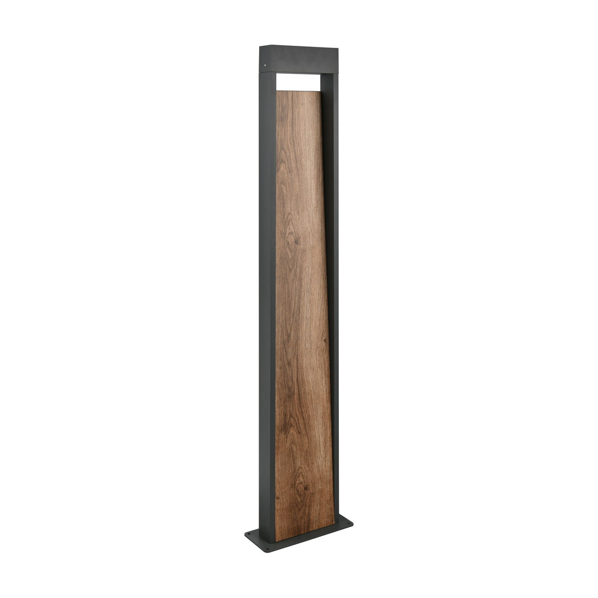 Salmon LED Bar Outdoor Lamp Post – Wood Effect