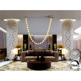Zaria II Dimmable LED Large Suspension Light 105W 3000K - Gold
