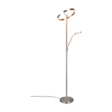 Willis 2 Light LED Floor Lamp – Satin Nickel
