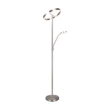 Willis 2 Light LED Floor Lamp – Satin Nickel