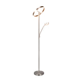 Willis 2 Light LED Floor Lamp – Satin Nickel