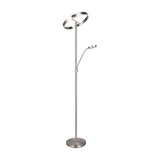 Willis 2 Light LED Floor Lamp – Satin Nickel