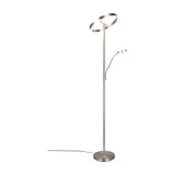 Willis 2 Light LED Floor Lamp – Satin Nickel