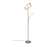Willis 2 Light LED Floor Lamp – Satin Nickel