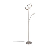 Willis 2 Light LED Floor Lamp – Satin Nickel