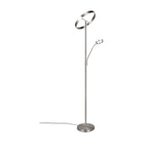 Willis 2 Light LED Floor Lamp – Satin Nickel