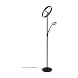 Willis 2 Light LED Floor Lamp – Matt Black