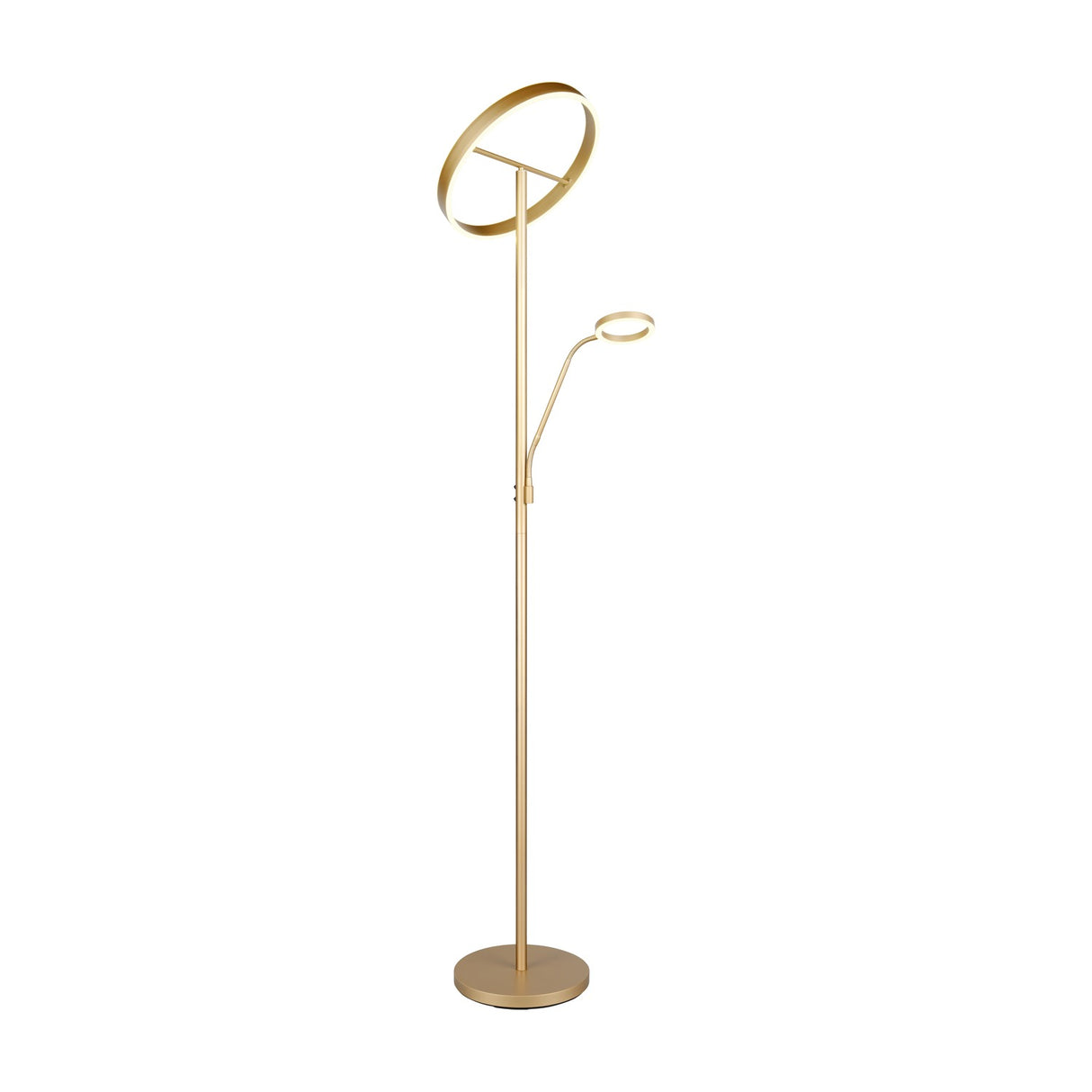 Willis 2 Light LED Floor Lamp – Gold