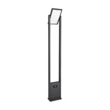 Malawi Solar LED White PIR Lamp Post – Anthracite