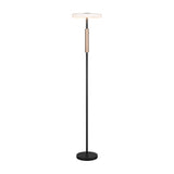 Celeste LED Wooden Floor Lamp – Matt Black