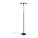 Celeste LED Wooden Floor Lamp – Matt Black