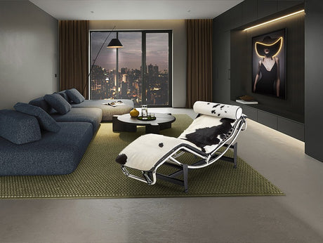 Leco Chaise Longue - White and Chrome