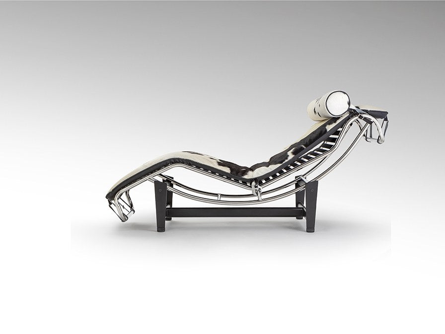 Leco Chaise Longue - White and Chrome