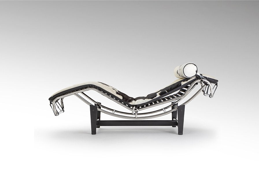 Leco Chaise Longue - White and Chrome