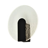 Auris Round LED Wall Light 5.5W 3000K - Matte Black/Transparent