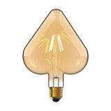 E27 Giant Heart Dimmable LED Bulb 4W 2100K - Amber