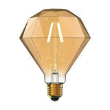 E27 Giant Diamond 115mm Dimmable LED Bulb 4W 2100K - Amber