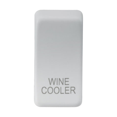 The Switch Cover, marked "WINE COOLER," is crafted from ABS with rounded edges and features a smooth, minimalist design. Its Matt White finish adds an elegant touch to the modern aesthetic.