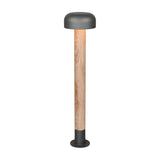 Fraser 84cm Outdoor Lamp Post – Wood Effect