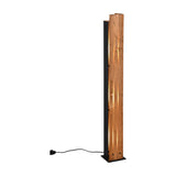 Karuni 3 Light Wooden Floor Lamp – Natural