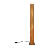 Karuni 3 Light Wooden Floor Lamp – Natural