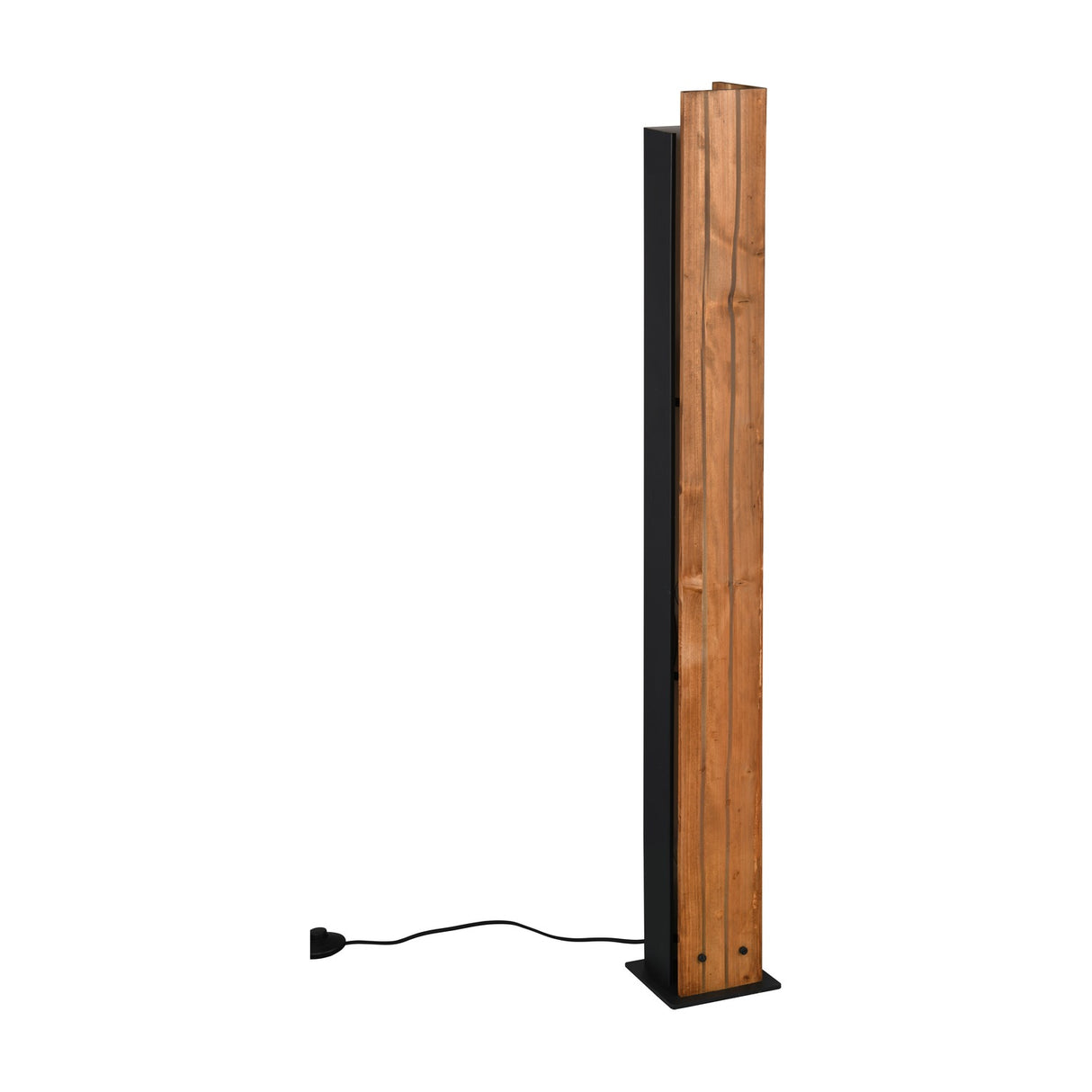 Karuni 3 Light Wooden Floor Lamp – Natural