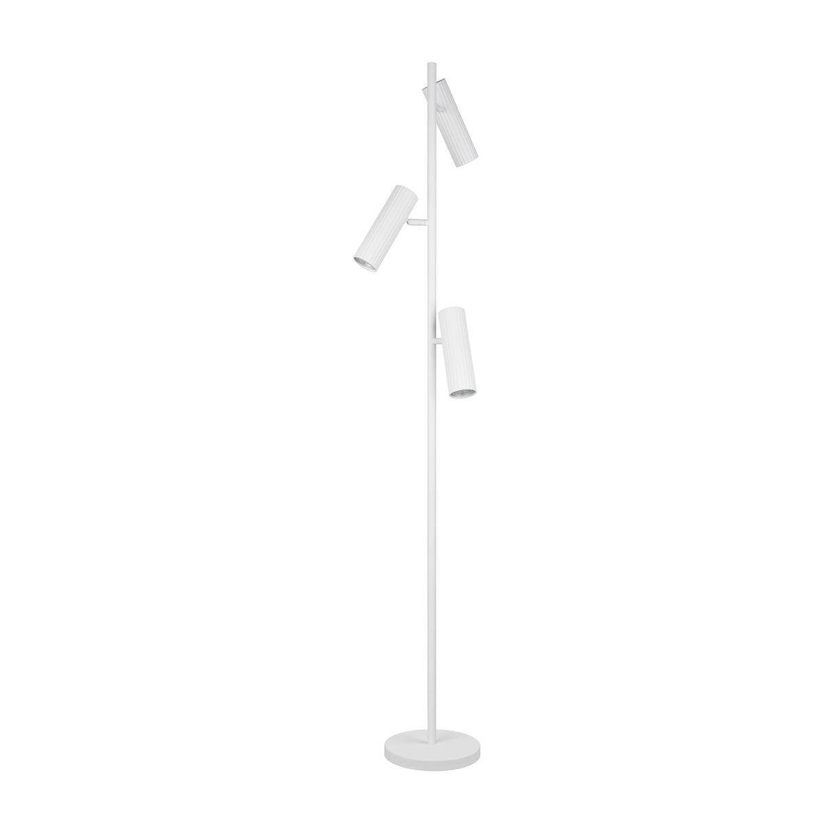 Soka 3 Light Tube Floor Lamp – Matt White