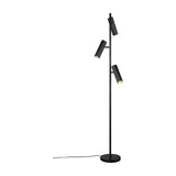 Soka 3 Light Tube Floor Lamp – Matt Black