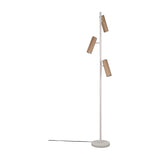 Soka 3 Light Wooden Floor Lamp – Coffee