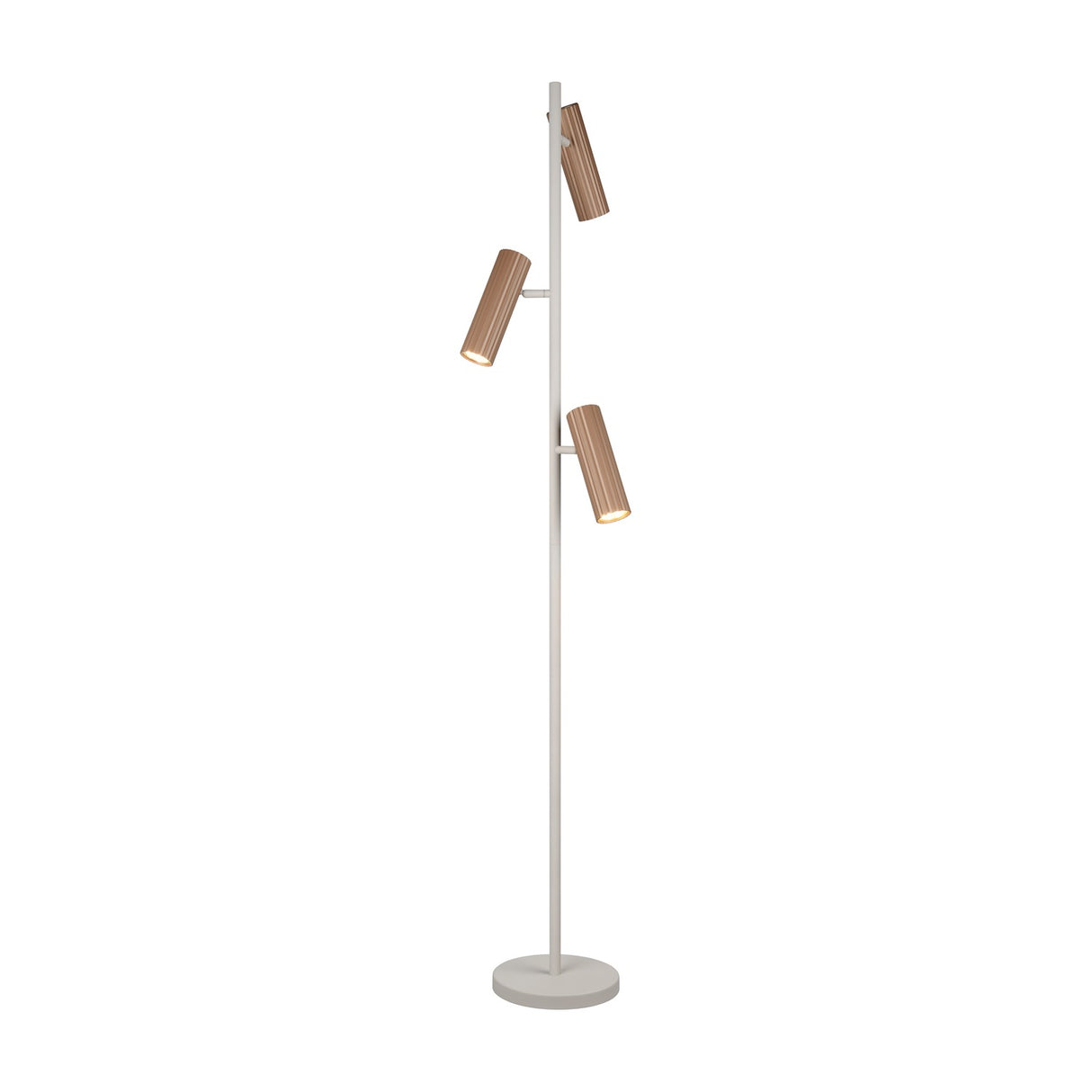 Soka 3 Light Wooden Floor Lamp – Coffee