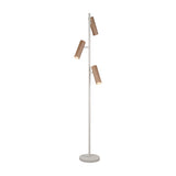 Soka 3 Light Wooden Floor Lamp – Coffee