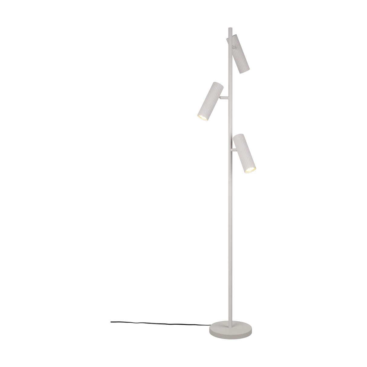 Soka 3 Light Tube Floor Lamp – Warm Grey