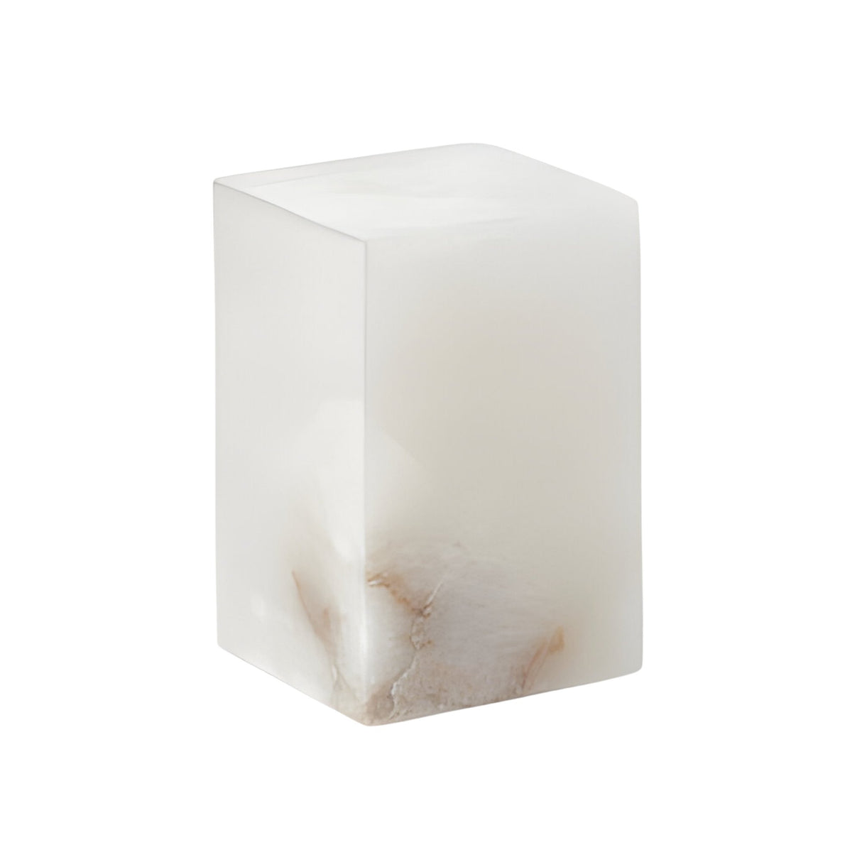 Monvara 1 Light Small Monolith Alabaster Floor Lamp – Soft White