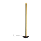 Texel LED Tube Floor Lamp – Black & Gold