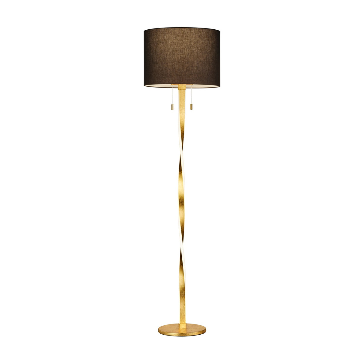 Nandor LED Fabric Floor Lamp – Gold