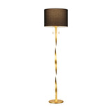 Nandor LED Fabric Floor Lamp – Gold