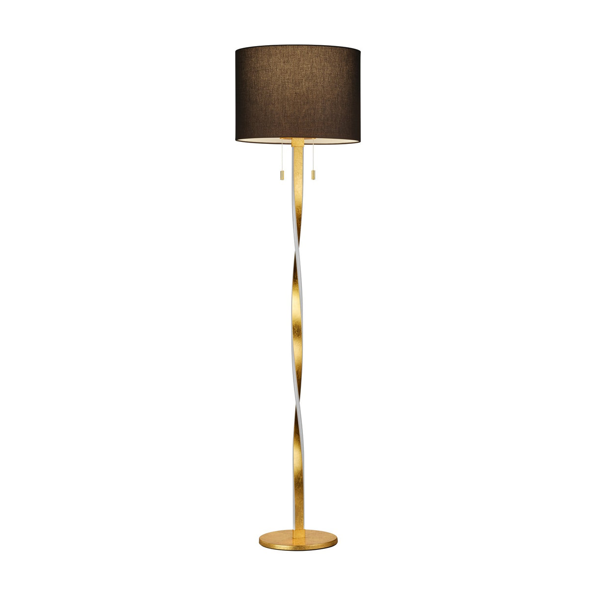 Nandor LED Fabric Floor Lamp – Gold