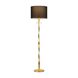 Nandor LED Fabric Floor Lamp – Gold