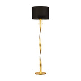 Nandor LED Fabric Floor Lamp – Gold