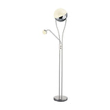 Chris 2 Light LED Glass Floor Lamp – Chrome