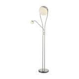 Chris 2 Light LED Glass Floor Lamp – Chrome