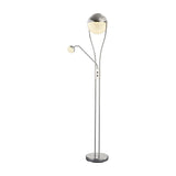 Chris 2 Light LED Glass Floor Lamp – Chrome