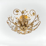 Verdi 3 Light Flush - Ivory/Gold