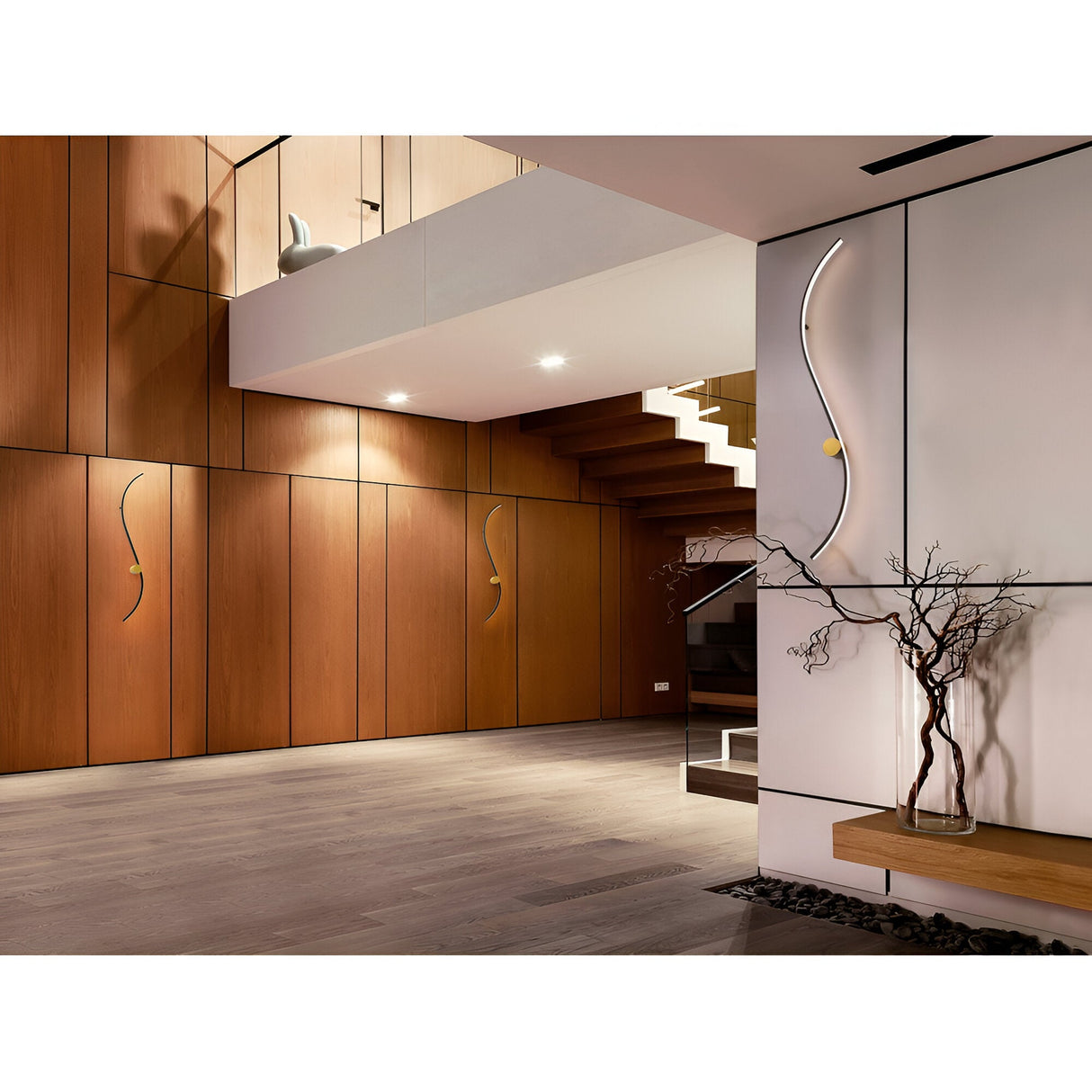 Siloe LED Wall Light 13W 3000K -  Black/Gold