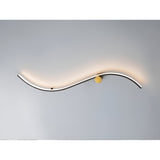 Siloe LED Wall Light 13W 3000K -  Black/Gold